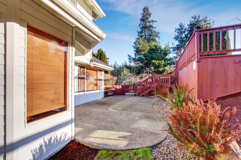 Concrete Patio with Textured Finish