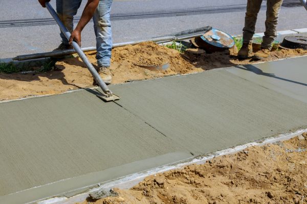 Cement Pathway Installation in Carlsbad