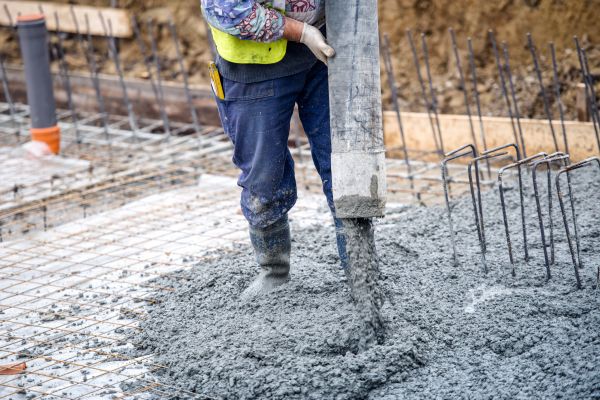 Cabin Foundation Pouring in Carlsbad